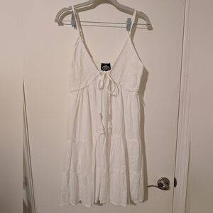 NWT Angie White Textured Top